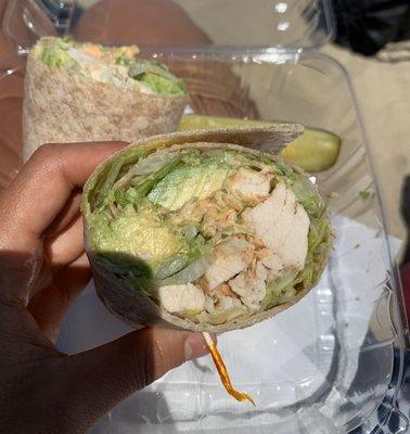 Chipotle chicken wrap