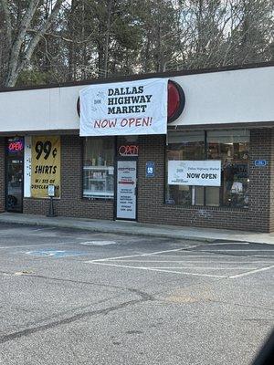 Front of the store with its new name