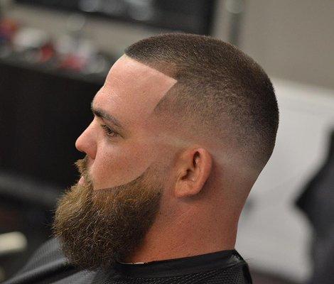 Skin fade and beard trim