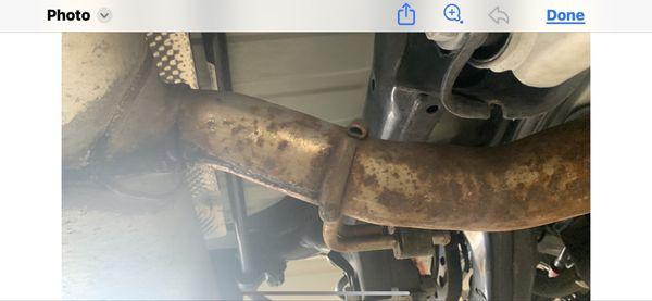 Very rusted exhaust