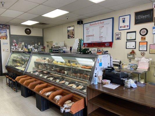 The deli and front counter