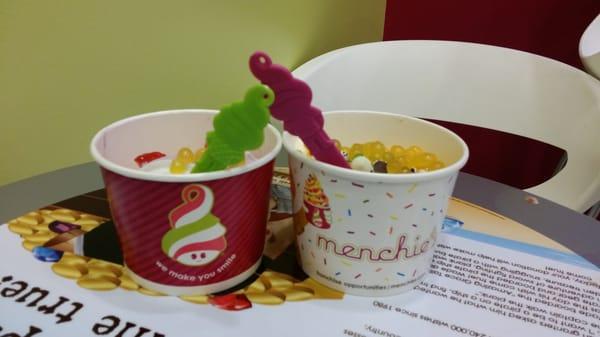 Mother/daughter froyo night