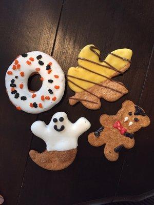 Halloween themed dog treats