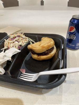 Really good smoked barbecue meatloaf sandwich!