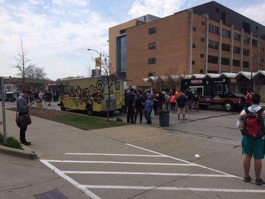 Maryland closed - featuring a ton of food trucks and bublr bikes.  This needs to happen more often.