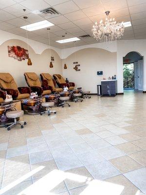 Pedicure area