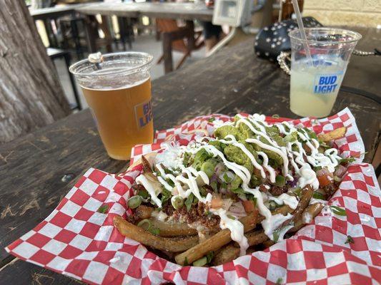 Beef loaded fries were excellent