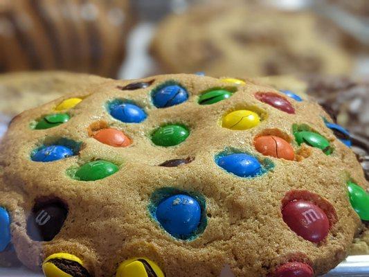 Rainbow m&m  cookie