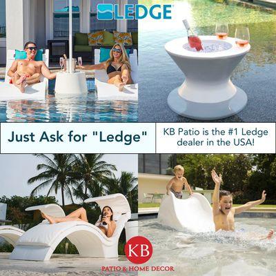 Ledge Lounger is Now "Ledge."
Just ask for Ledge products at KB Patio Stores. We carry just about everything Ledge makes.