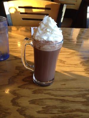 GOOD hot chocolate....