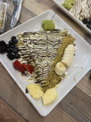 Pistachio Crepe