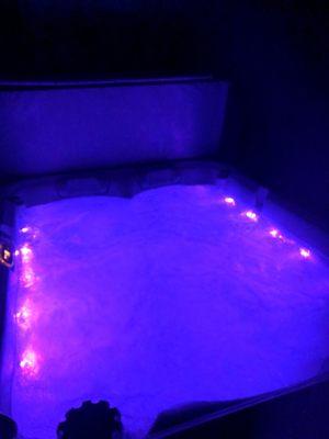 My new hot tub I love it and am so happy with the personal service from purchasing it to the delivery and installation!