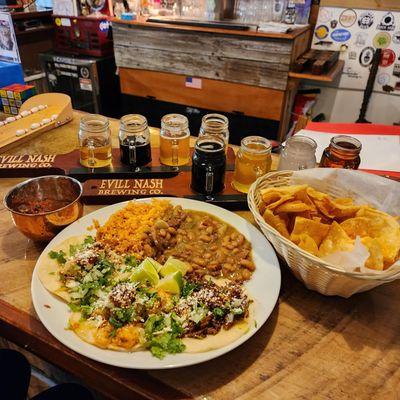 3 taco dinner plate.