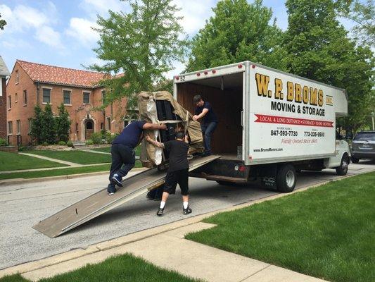 Moving a grand piano... our specialty!