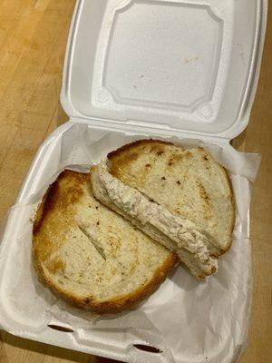 Massive tuna melt panini