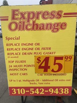 CONVENTIONAL OIL OR SYNTHETIC BLEND OIL.