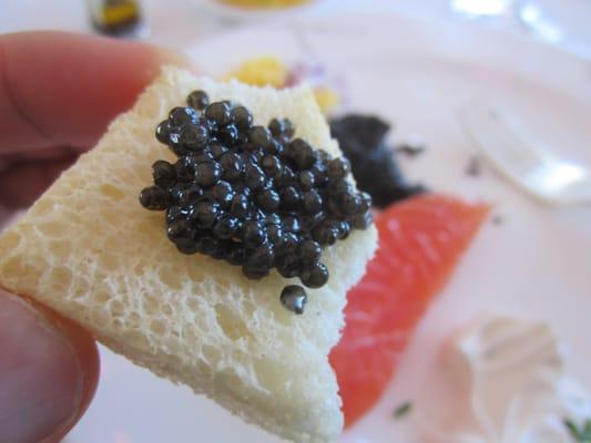 caviar and balik salmon