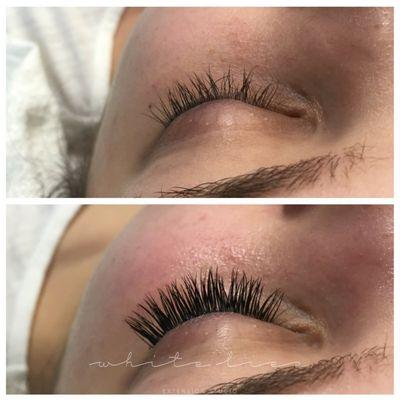 Full set of Novalash eyelash extensions