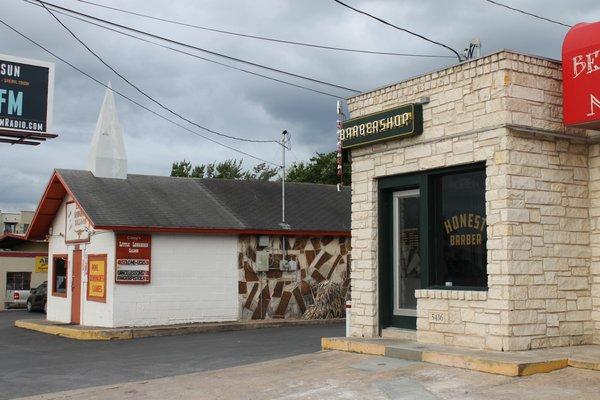 On the same property as World Famous Ginny's Little Longhorn Saloon!