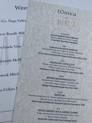 10/20/21 wine dinner menu