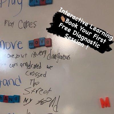 Interactive Play ! Let's build sentences ! Book a session with Kianna's Kreative we promise you will not be disappointed.