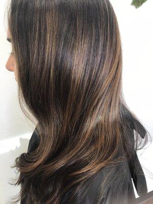 Brunette balayage