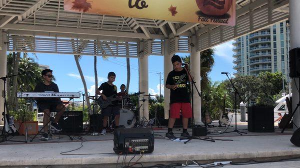 Fall Festival Riverwalk. Double Vision Band Performance