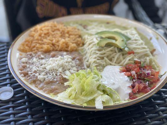 Enchilada de pollo