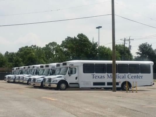 Fleet washing for bus companies.