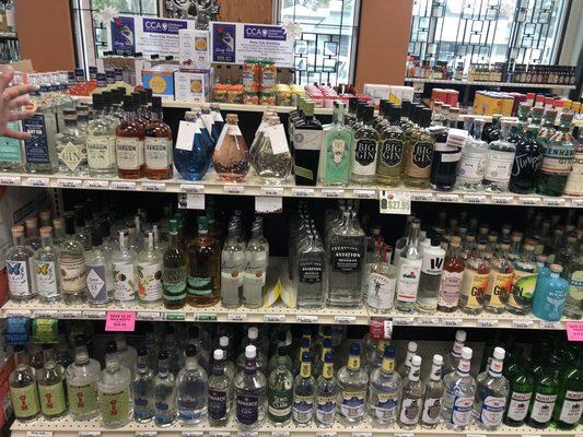 Great gin selection