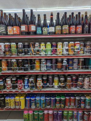 So many different craft beers from everywhere!