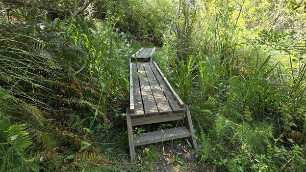 trail to Peter Santino's "All Happy Now" Earth Sculpture