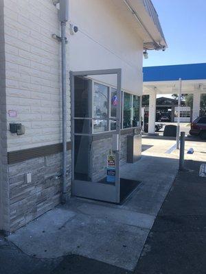 Entrance to convenience store