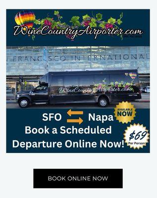 Sfo to napa or napa to SFO!