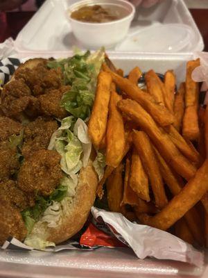 Po Fried Shrimp (Poboy)