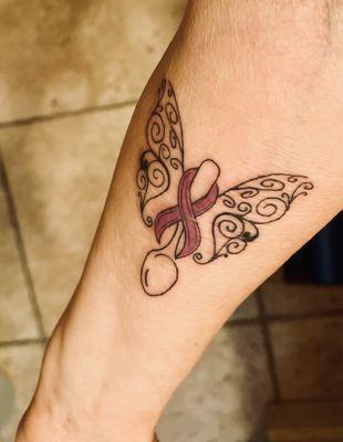 My Fibromyalgia/CFS Spoon Tattoo by Sean P. Mitchell @Clear Vision Tattoos, Moorpark