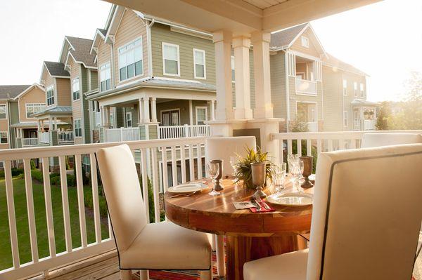 Enjoy a meal outside with family and friends