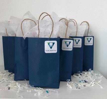 Don't forget your new patient gift bag!