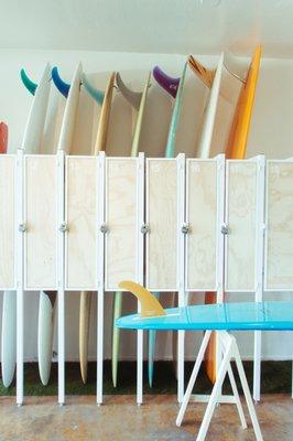 Interior Surf Club - Board Lockers