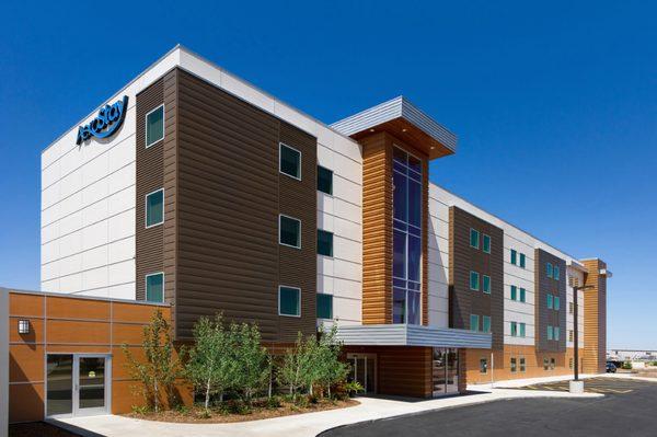 The Aerostay hotel is the only physically attached to the Sioux Falls Regional Airport.