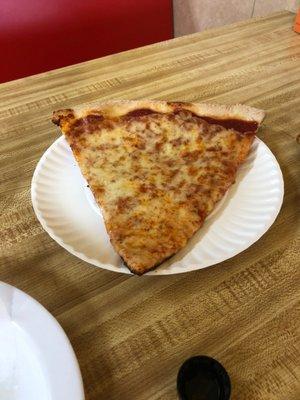 Plain pizza slice