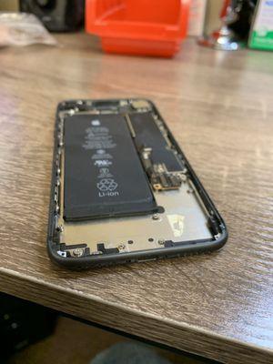 Charging port replacement on an iPhone 8.