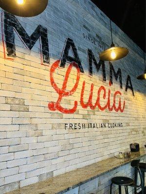 Love the signage @ Mama Lucia