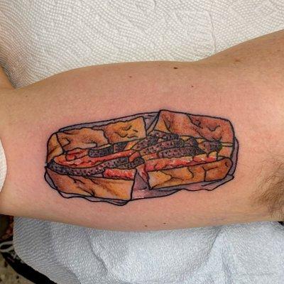 Here's a sandwich.  Anyone hungry