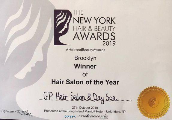 Hair salon of the year 2019