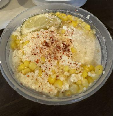 Watery esquites