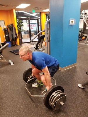 Paul dead lifting 240 lb