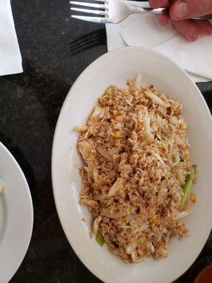 Chicken fried rice.