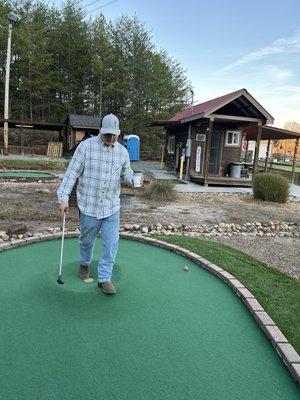 Golfing