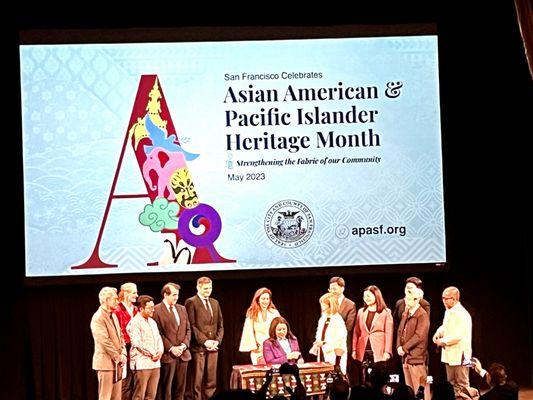 San Francisco's various Asian Consulate Corps with SF Mayor London Breed - Proclamation Signing